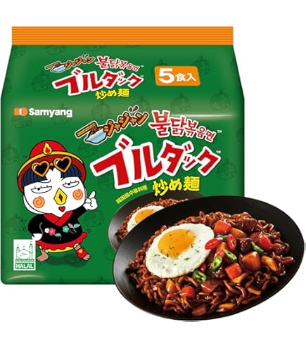 Amazon.co.jp: SAMYANG 三養ブルダック炒め麺 140g、2食 □ 麺 の