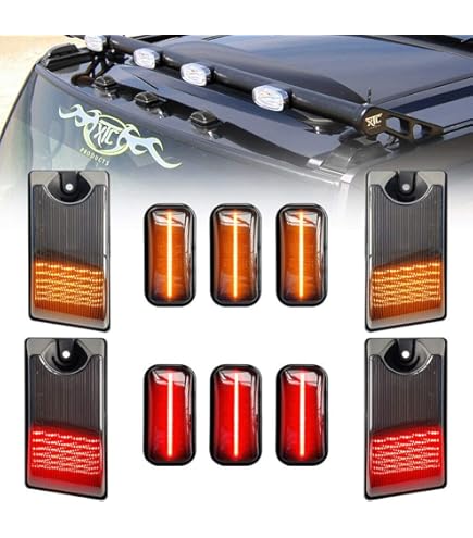 Amazon.co.jp: ハマー H2 トップ ルーフマーカー スモークレンズ 10個