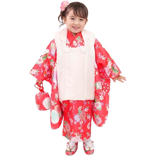 Amazon | [KYOETSU] [キョウエツ] 七五三 3歳 着物 セット 女の子