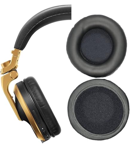 Pioneer DJ/ヘッドホン/HDJ-S7 イヤーパッド新品交換済み HC-EP0701-K Leather ear pads for the HDJ-S7-K headphones