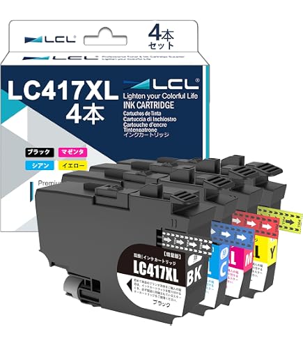 Amazon.co.jp: LCL Brother用 ブラザー用 LC417XL-4PK LC417XL