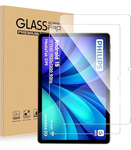 Amazon.co.jp: [2枚セット] PHILIPS T8015 強化ガラス 保護フィルム 11