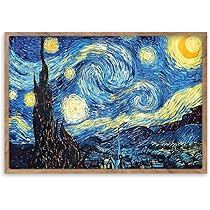 Amazon.co.jp: ゴッホ「星月夜」阪画屋 アートパネル アート