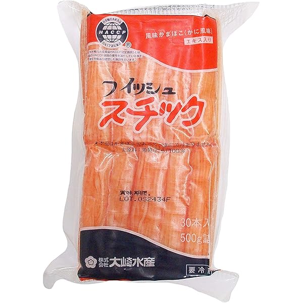 Amazon | 大崎水産 かに風味かまぼこ フィッシュスチック 500g
