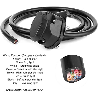 トレーラー電源ケーブルセット Amazon.co.jp: トレーラー電源コイルワイヤー 簡単接続 トレーラー 7芯