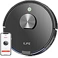 ILIFE(アイライフ) ロボット掃除機 高精度マッピング機能 多層マップ 水拭き両用(ウォータータンク別売) お掃除ロボット 2000Pa強力吸引 掃除再開 カーペットエリア設定 Wi-Fi/アプリ/Alexa対応 落下・衝突防止/静音設計/自動充