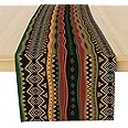 Traditional African Tribal Table Runner, African Table Runner Decor for Dinning Room Kitchen Home Vintage Pattern Table Runne