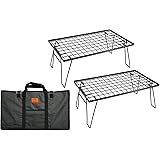 キャンピングムーン(CAMPING MOON) フィールドラック グラウンドラック 折り畳みラック 黒メッキスチール製 本体T-230