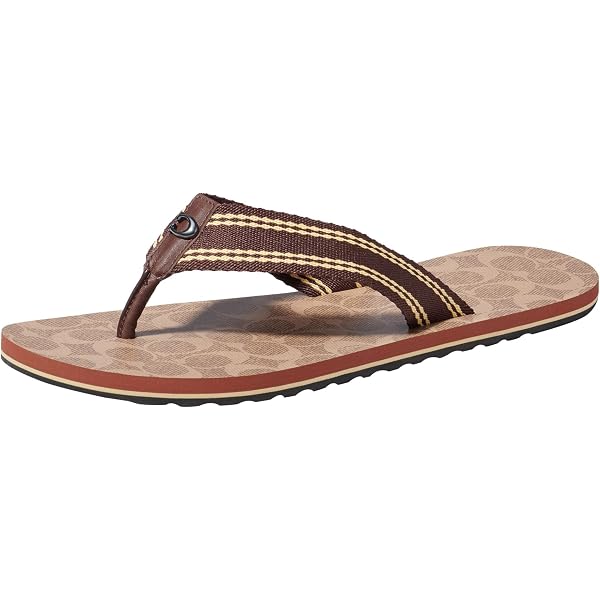 Amazon | [COACH] [コーチ] サンダル Zayn Rubber Flip Flops US6B