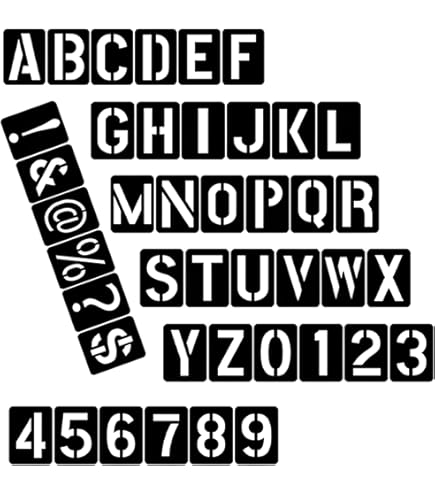 Amazon.co.jp: 【C.H.HANSON】真鍮製ステンシルプレート 45ピース