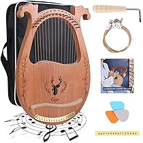 【送料無料】アルパ ハープ arpa harpa 撥弦楽器 Amazon.co.jp: ALFAAL Harp Lyre 19弦ハープ 初心者向け楽器