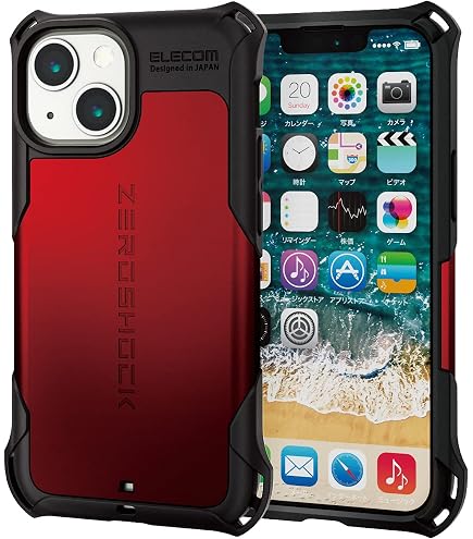Amazon.co.jp: エレコム PM-A21BZERORD iPhone 13/ハイブリッドケース