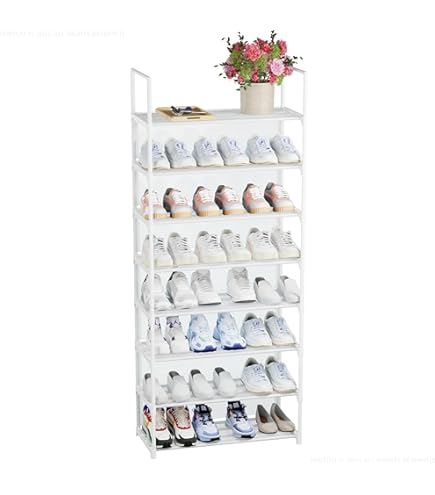 Amazon｜シューズラック 省スペース Shoe Rack 木製 靴ラック 縦型