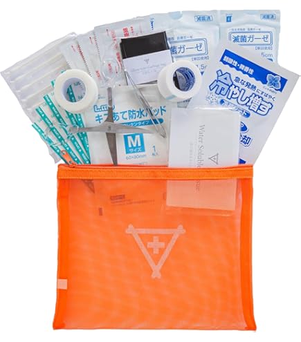 Amazon.co.jp: 緑十字 防災用品 携帯救急箱8105 380092