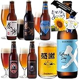 【 父の日 ビール グラス付 ギフト 】父の日限定IPA 感謝ビール入 クラフトビール 6種6本 飲み比べセット ＜栓抜き、父の日ギフトシール、父の日カード付＞