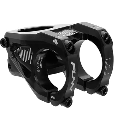 Funn RSX Direct Mount Stuurpen met 31,8 mm klemdiameter – 2-delig lichtgewicht split-ontwerp voor dubbelkroonvorken, verstelbare lengte 45–50 mm (30 mm Rise, Black