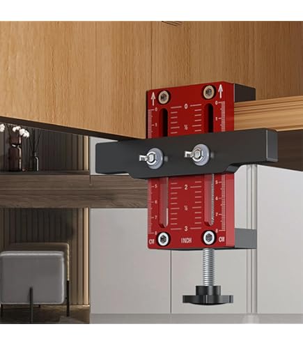 Cabinet Door Mounting Jig, Heavy Duty Cabinet Installation Tools, Professional Woodworking Drill