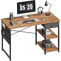 Amazon | YeTom デスク パソコンデスク 机 pcデスク 幅120cm 左右入替