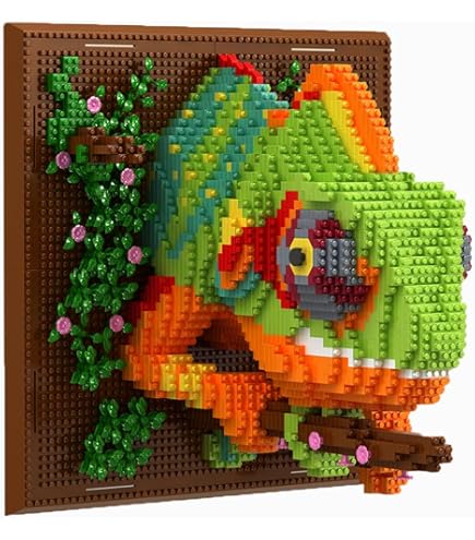 Micro Mini Building Blocks Animal Set - 6 Cute Animal Models Including Deer, Fox, Pig & Koala