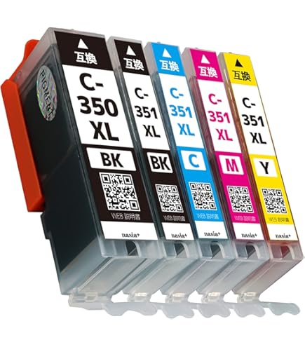 Amazon.co.jp: BCI-351（4色）+350PGBKマルチパック5MP XL増量