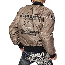 Amazon.co.jp: [バンソン] 防寒防水 MA-1 ライダースジャケット