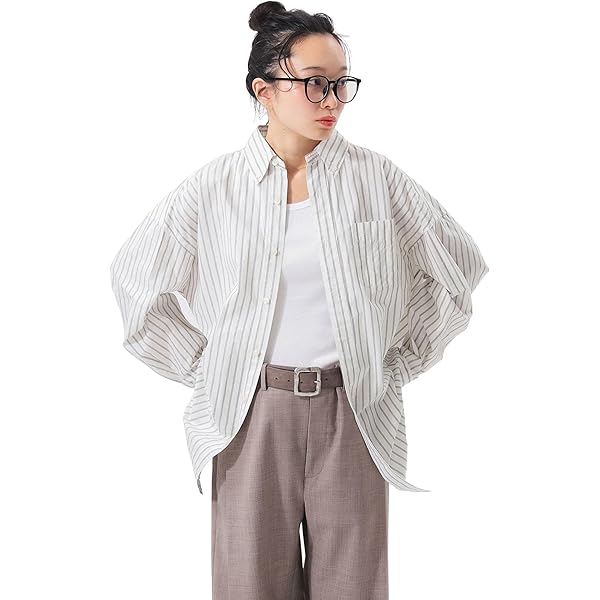 Amazon | [ビームスボーイ] L/Sシャツ 【別注】 Lee ダメージ