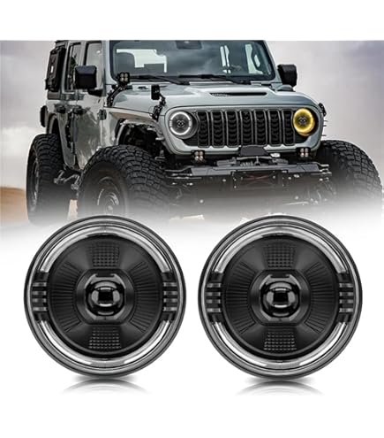 Amazon | LX-LIGHT DOT承認 ブラック 7インチ LED ヘッドライト