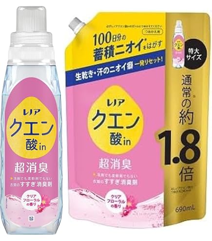 Amazon | レノア クエン酸 in 超消臭 クリアフローラルの香り 詰替