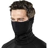 TSLA Unisex Winter Neck Warmer Gaiter, Lightweight Half Balaclava, Windproof Face Mask for Ski Snowboard Outdoor Sports