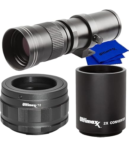 Amazon.co.jp: ハイパワー 420-800mm f/8.3 HD 手動望遠ズームレンズ