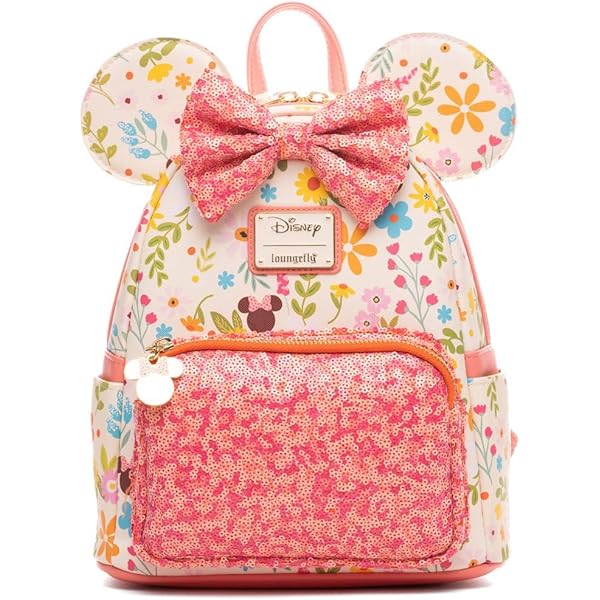 Amazon.co.jp: Loungefly ミニーマウス フローラルミニバックパック