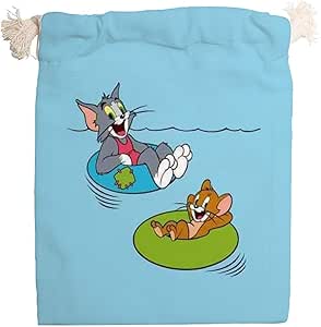 Amazon トムとジェリー 巾着袋 給食袋 収納袋 小物入れ トラベルポーチ コップ袋 中 こども お弁当 保育園 男の子 女の子 おしゃれ かわいい キャラクター x25cm ランチバッグ ランチ巾着 ランチベルト オンライン通販