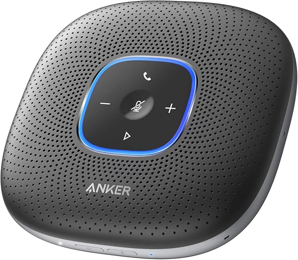 Anker PowerConf スピーカーフォン オンライン会議 テレワーク (グレー:メタリック) - 1