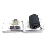 OKLILI PA03586-0001 PA03586-0002 ピックローラー,ピックアップローラー, 紙送りローラー + 分離パッド Compatible with Fujitsu 富士通と互換性がある S1500 S1500M fi-6110 N1800 スキャナー
