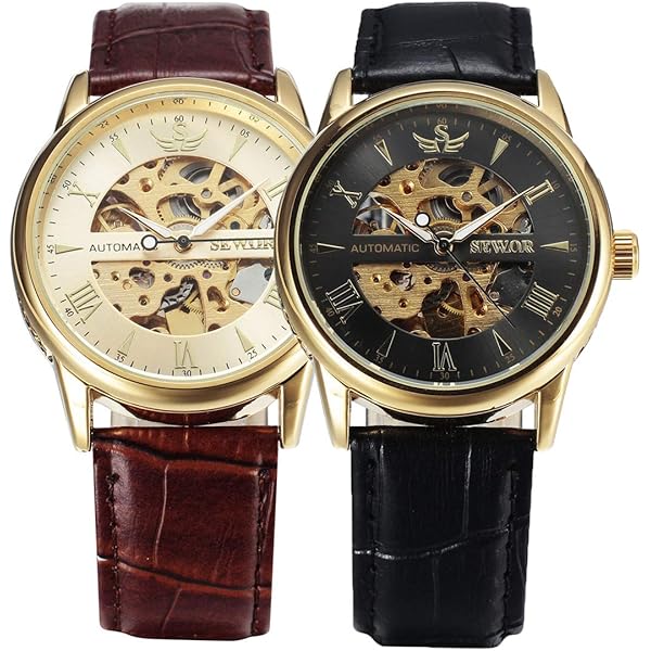 Amazon | ゴールド スケルトン GUCAMEL シースルー ゴールド 自動巻き