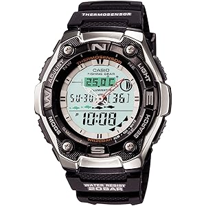 [カシオ] 腕時計 スポーツギア タイドグラフ AQW-101J-1AJF ブラック