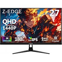 Amazon.co.jp: Z Z-Edge ゲーミングモニター 27型 180Hz IPS 2K QHD