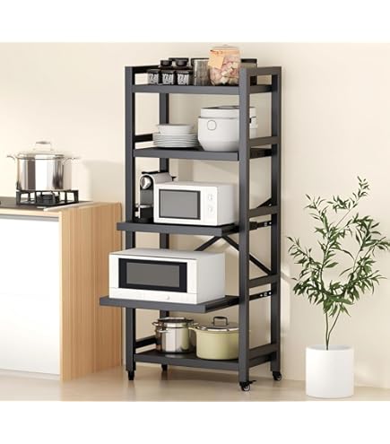 Amazon｜エムケー精工 レンジ台 スリム 4段 ロータイプ ホワイト 幅38