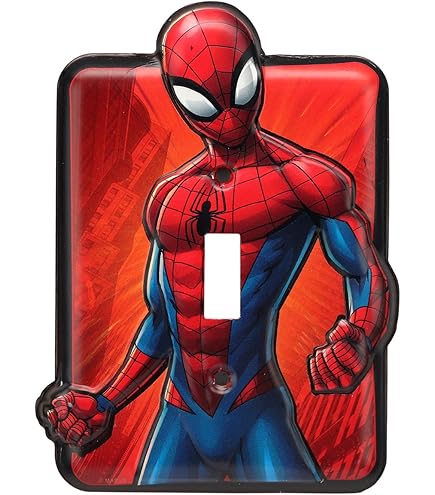 3DLightFX 816733002224 Marvel Spiderman Mask 3D Deco Light,Red