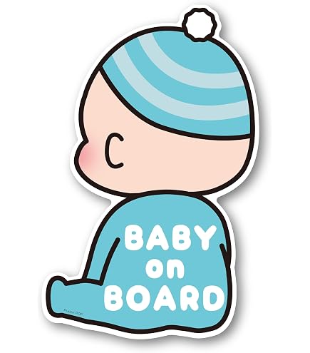 Amazon.co.jp: マンウィズ BABY IN CARマグネット イエロー ピンク