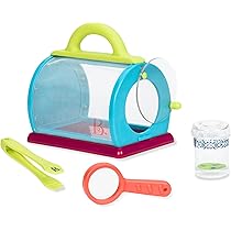 Gadpiparty Kids Critter Tools Set - Observation Cage, Cup, Magnifier, Tweezers, Net (Pink) - View #14