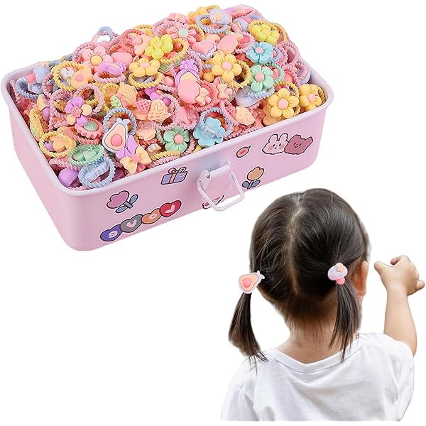 Amazon.co.jp: ヘアゴム 子供 60本セット 花 リボン キッズ ヘアゴム 