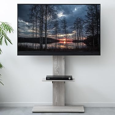 ❤✨️訳あり テレビスタンド テレビ台 32-75インチ対応 ブラック 黒 楽天市場】テレビ台 壁掛け風 高さ調節可能 角度調整可能 32~75