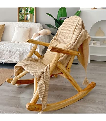 Amazon｜ロッキングチェア 木製ロッキングチェア リクライニングチェア