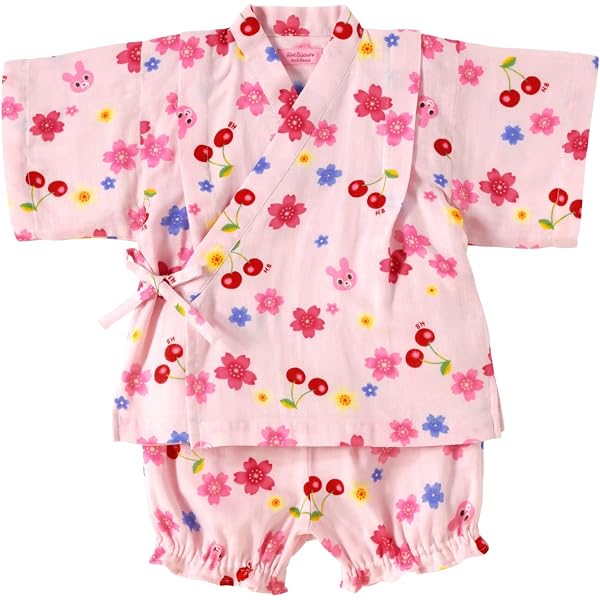 Amazon | [ジェラート ピケ] EC限定 KIDS甚平セット PKFT232442 PNK