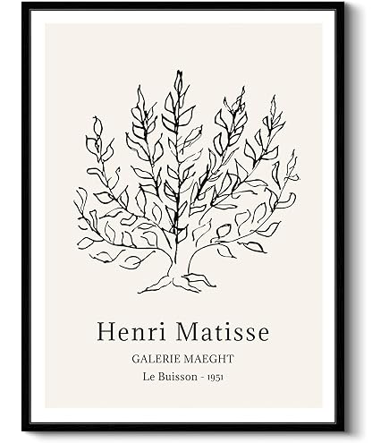 Amazon.co.jp: アンリ·マティス（低木）ポスター 印刷 ポスター