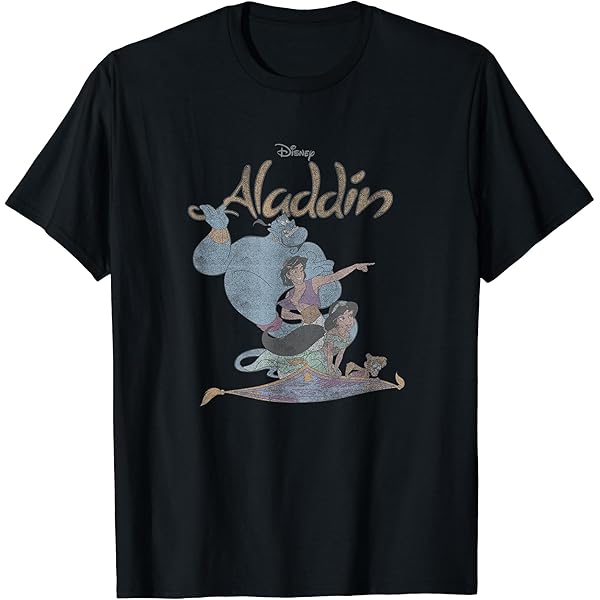 Amazon | ディズニー アラジン ジーニー ヴィンテージ Tシャツ | T
