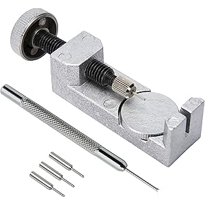 MARUFANG 腕時計 メタルバンド 腕時計ベルト調整 サイズ調整 バンド修理 針抜き ピン抜き バネ棒はずし 除去ツール スペアピン付き 使い易い 時計工具 腕時計工具