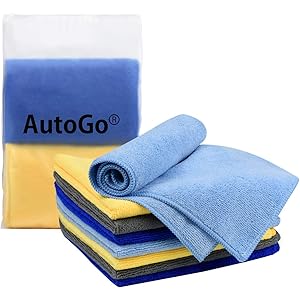 AutoGo マイクロファイバークロス 吸水 速乾 40CM*40CM 4色【8枚入】