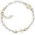 MiaBella 925-Sterling Yellow-Gold-Plated-Silver Potato Freshwater-Cultured Fresh Water Pearl